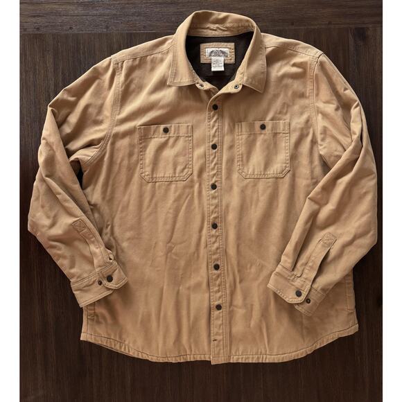 Vintage LL Bean Barn Jacket Mens XL Fleece Lined Canvas Coat Katahdin Iron Works - Picture 12 of 15